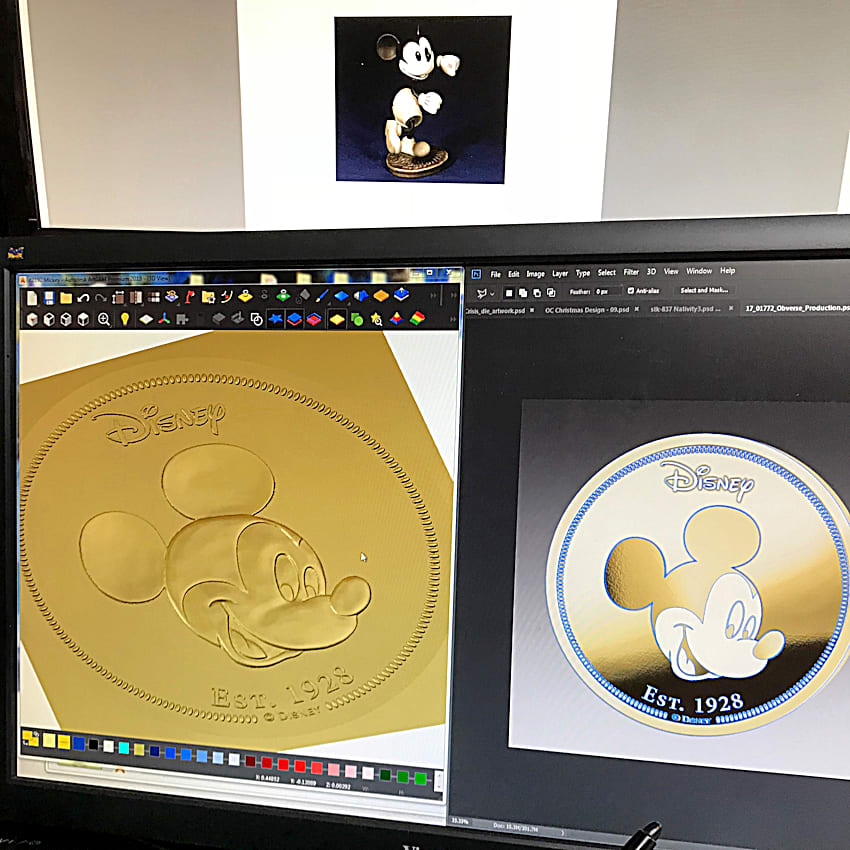 Disney Mickey Mouse 24K Gold-Plated 90th Anniversary Commemorative