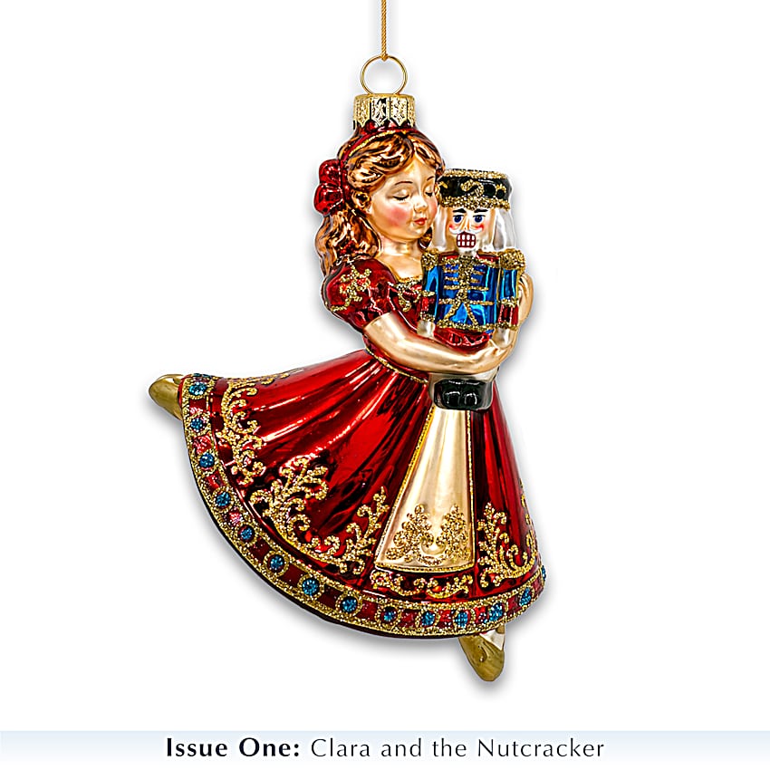 クリスマス   Clara & Peter Peter Carl Faberge-Style Hand-Painted Nutcracker Glass Ornaments