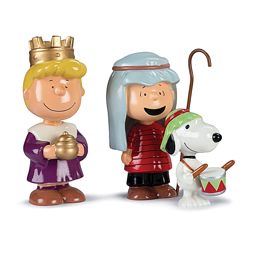 The PEANUTS Christmas Pageant Heirloom Porcelain Figurine Collection