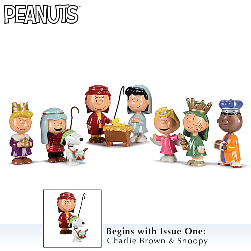 【新品】Peanuts Christmas Pageant ミニチュア The PEANUTS Christmas Pageant Heirloom Porcelain Figurine Collection