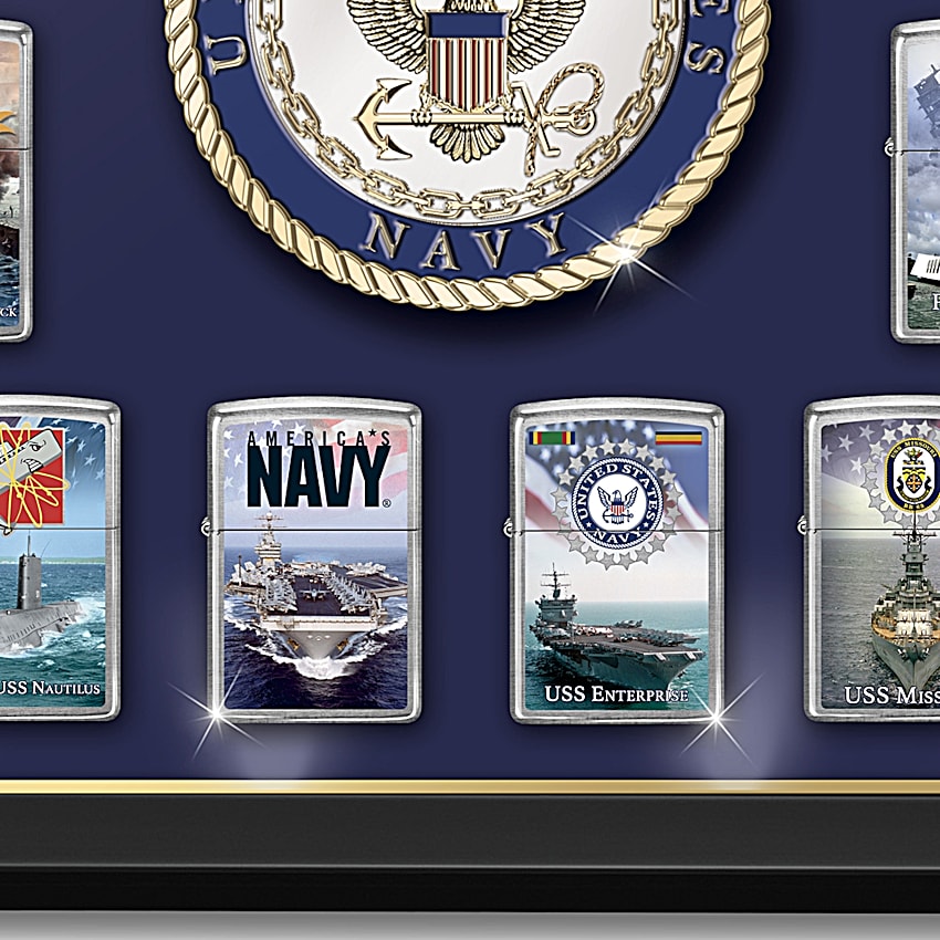The United States Navy® Zippo® Lighter Collection With Custom 