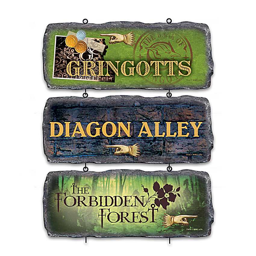 HARRY POTTER Full-Color Welcome Sign Collection Featuring Licensed