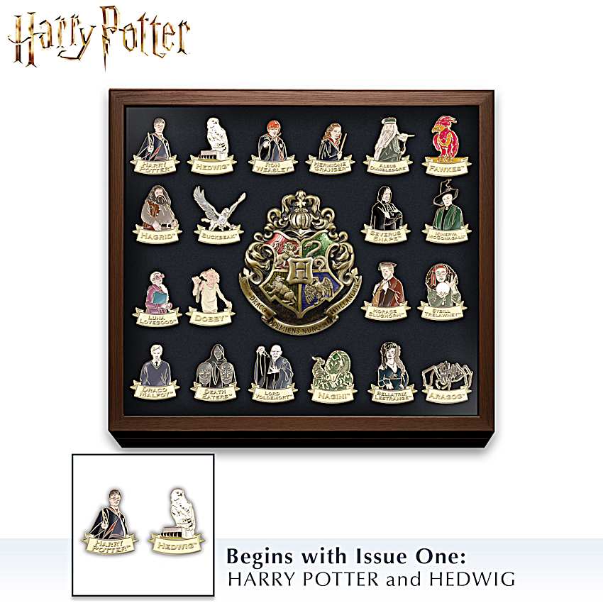 HARRY POTTER Ultimate Hand-Enameled 24K Gold-Plated Pin Collection
