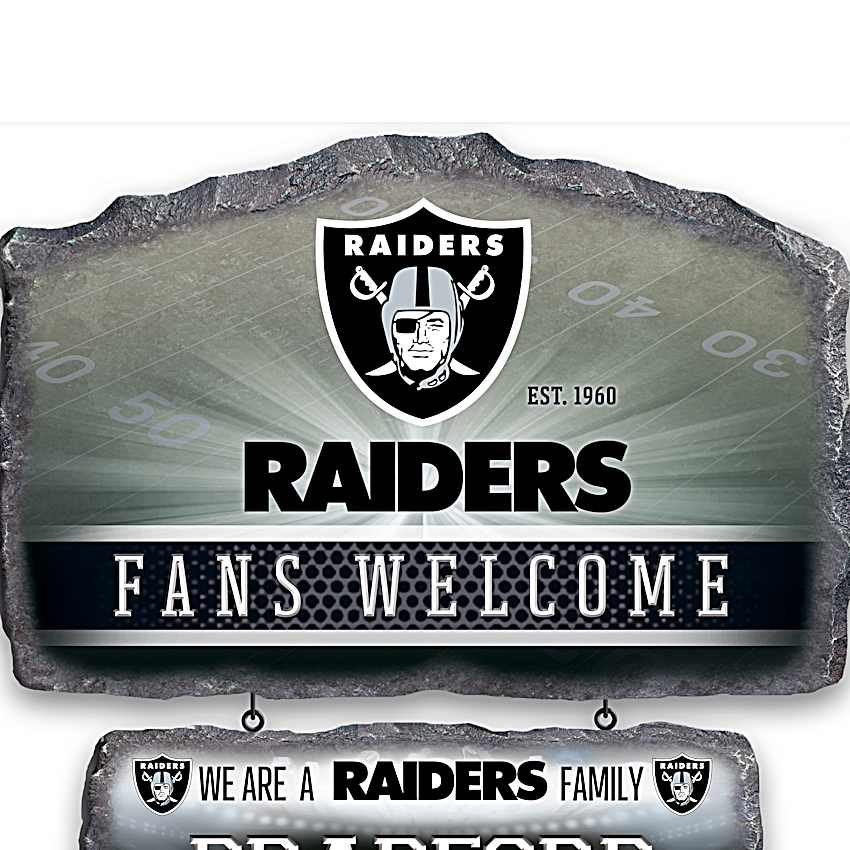 Las Vegas Raiders Personalized NFL Welcome Sign Collection