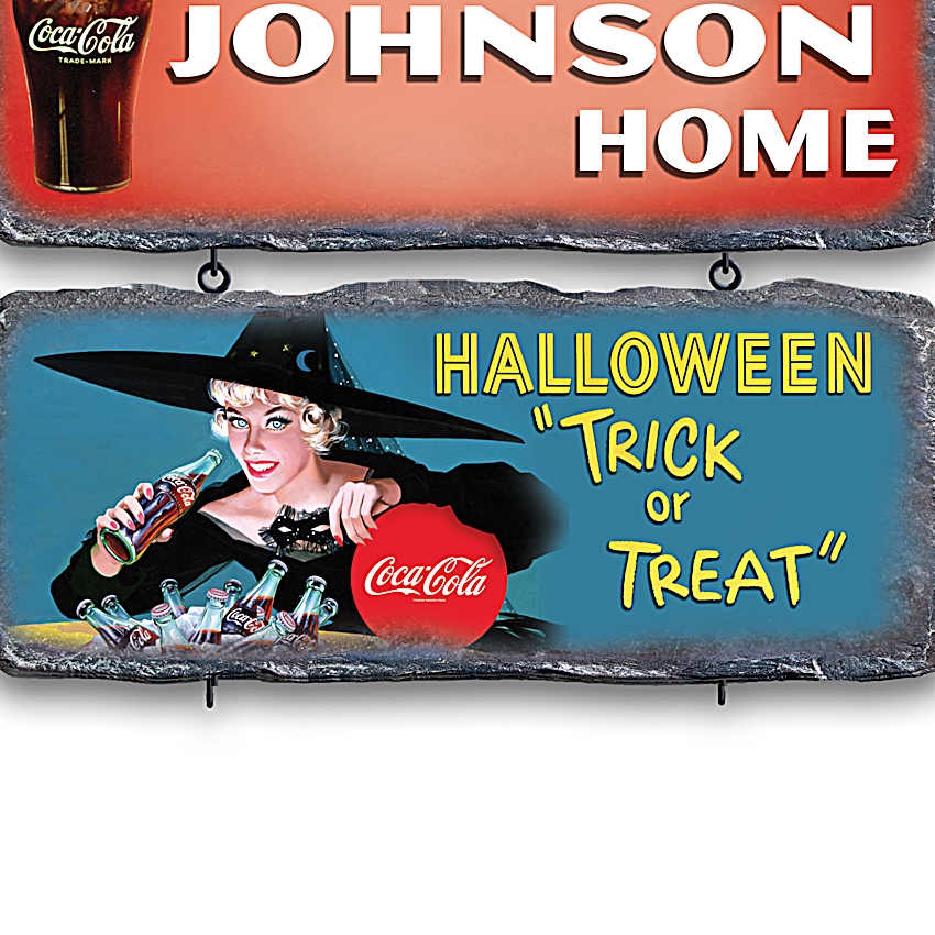 COCA-COLA Personalized Welcome Sign Collection Featuring Colorful