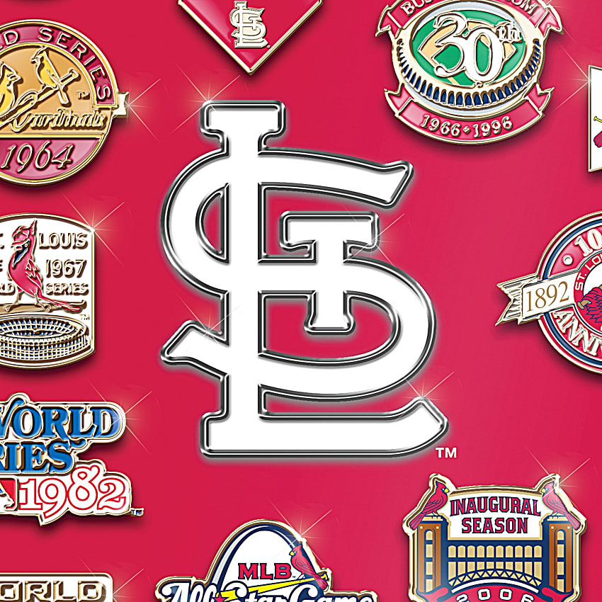 St. Louis Cardinals MLB Commemorative Pin Collection Featuring 21 