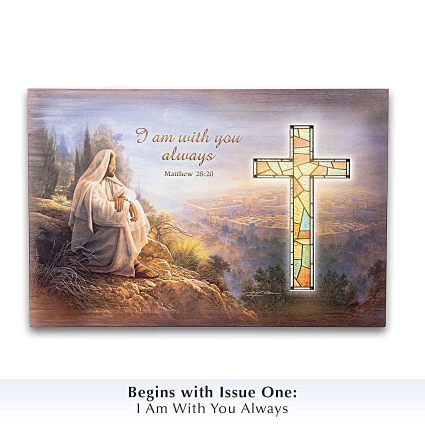 Stained Glass Art Divine Light カメルーン銀貨 Divine Light Wall Decor Collection Featuring Religious Plaques