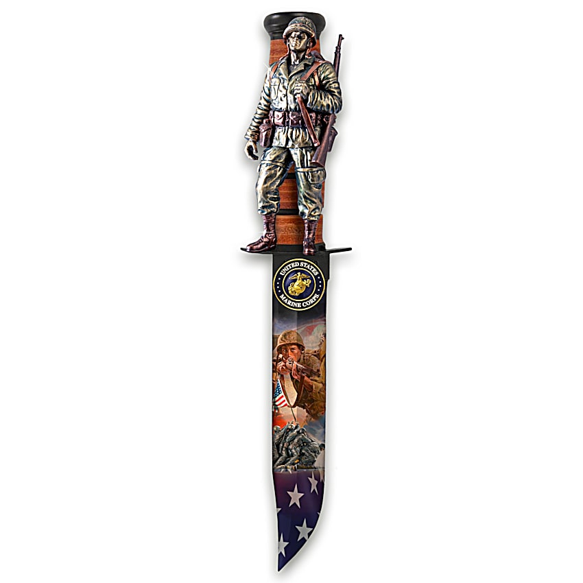 Pride Of America USMC Knife Wall Decor Collection Featuring