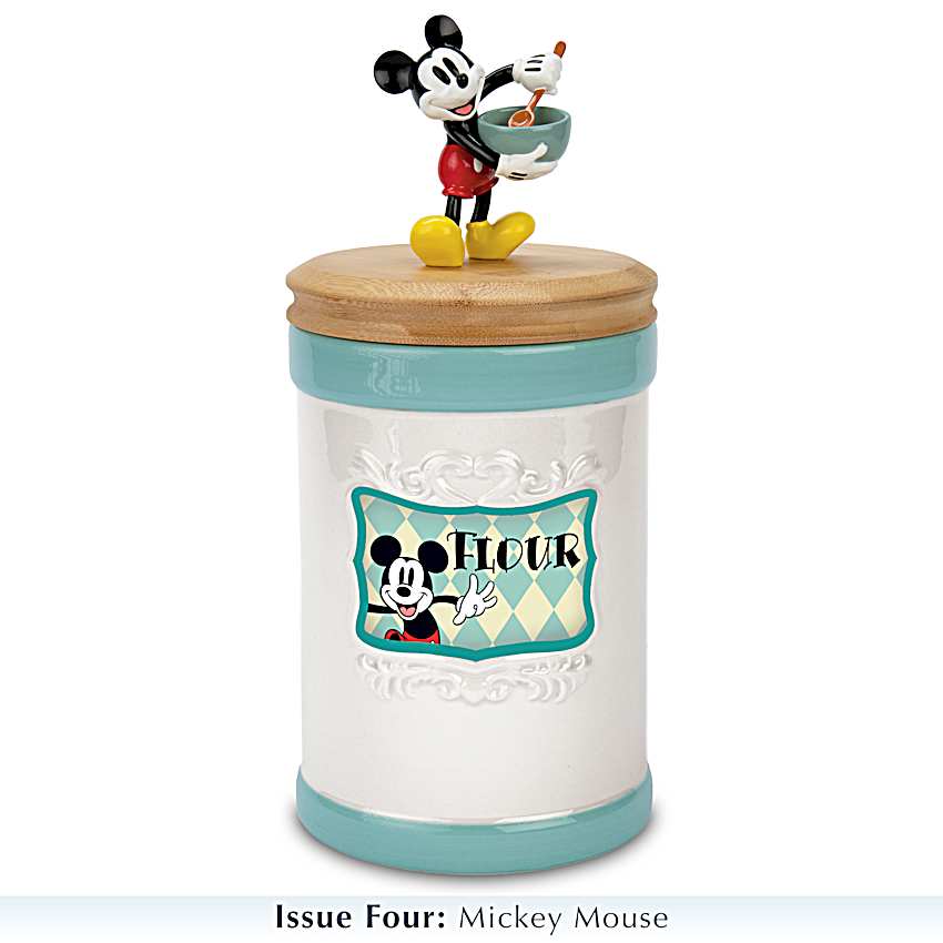 Mickey Mouse & Friends Canister Collection Featuring Hand-Painted