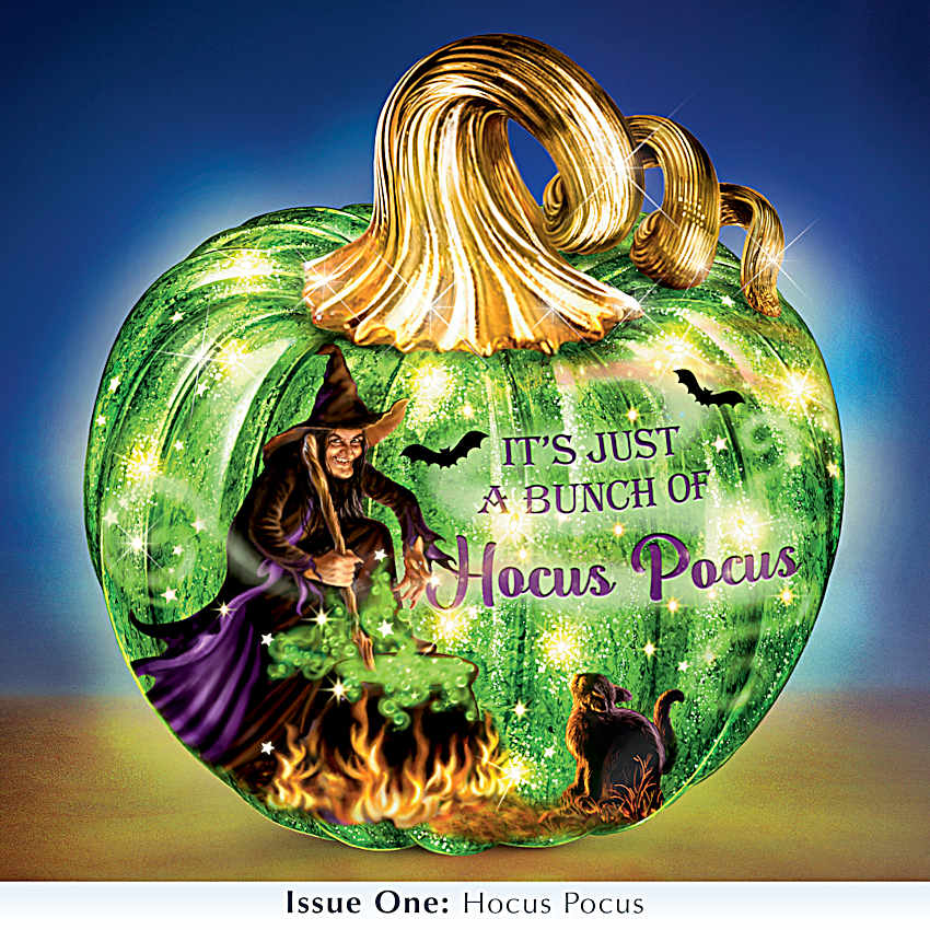 Spooky Sights And Bright Lights Illuminated Glass Pumpkin