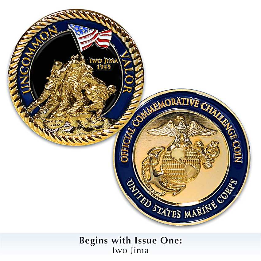 USMC Official Commemorative Challenge Coin Collection