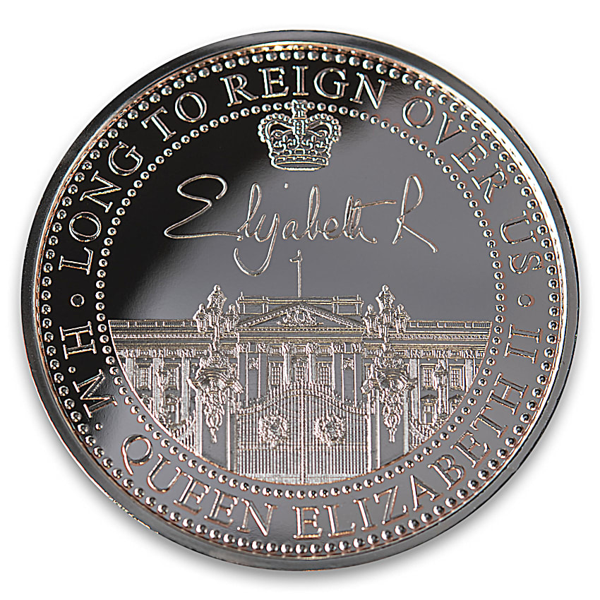 コレクション Sixty Years of Queen Elizabeth II The Queen Elizabeth II 99.9% Platinum-Plated Jubilee Proof Coin