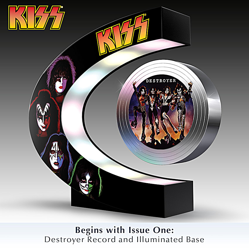 コレクション kiss press KISS Rock Revolution Levitating Record Collection Adorned With