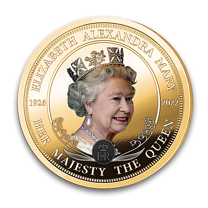 The Queen Elizabeth II Memorial 24K Gold-Plated Proof Coin