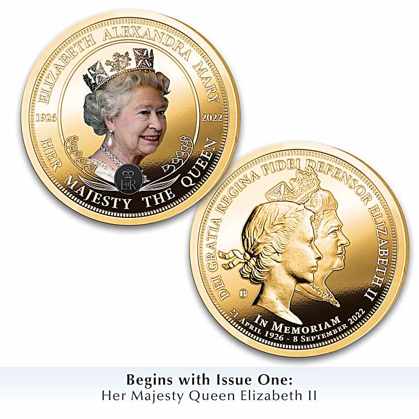 コレクション old coin of queen elizabeth II The Queen Elizabeth II Memorial 24K Gold-Plated Proof Coin