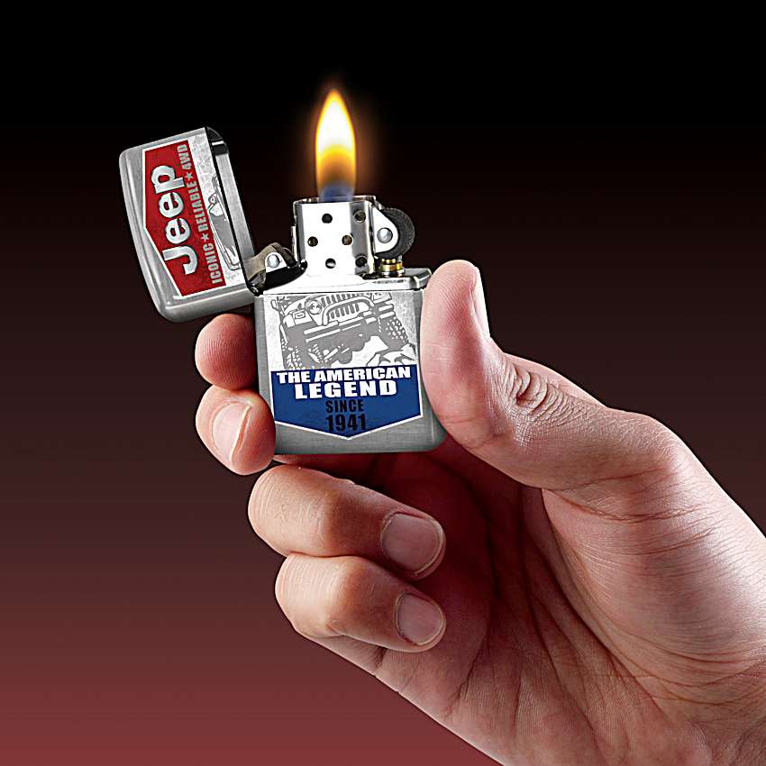 Jeep® Zippo® Lighter Collection Featuring Iconic Jeep® Imagery And