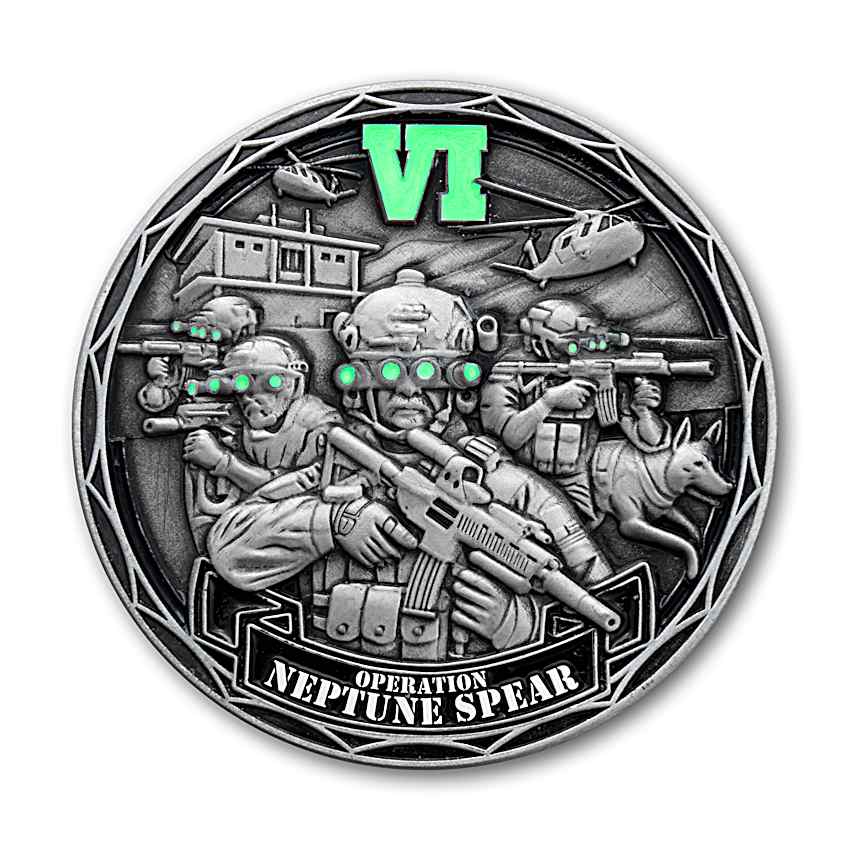 U.S. Special Ops Challenge Coin Collection Featuring Enameled