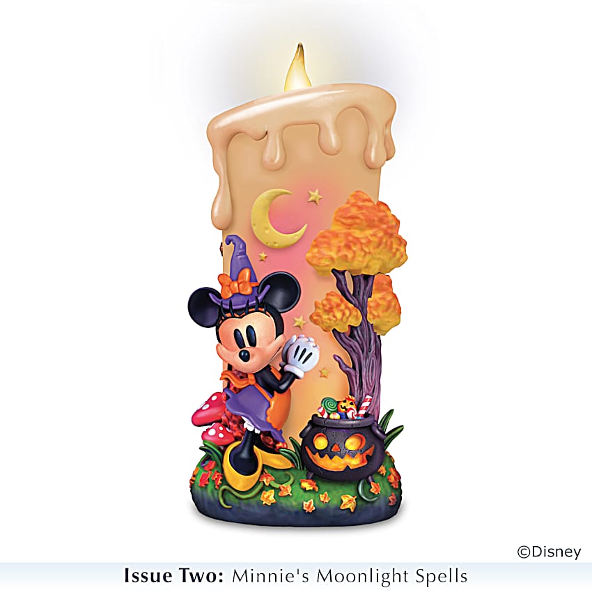 Halloween Flameless Candles Featuring Disneys Mickey Mouse, Minnie