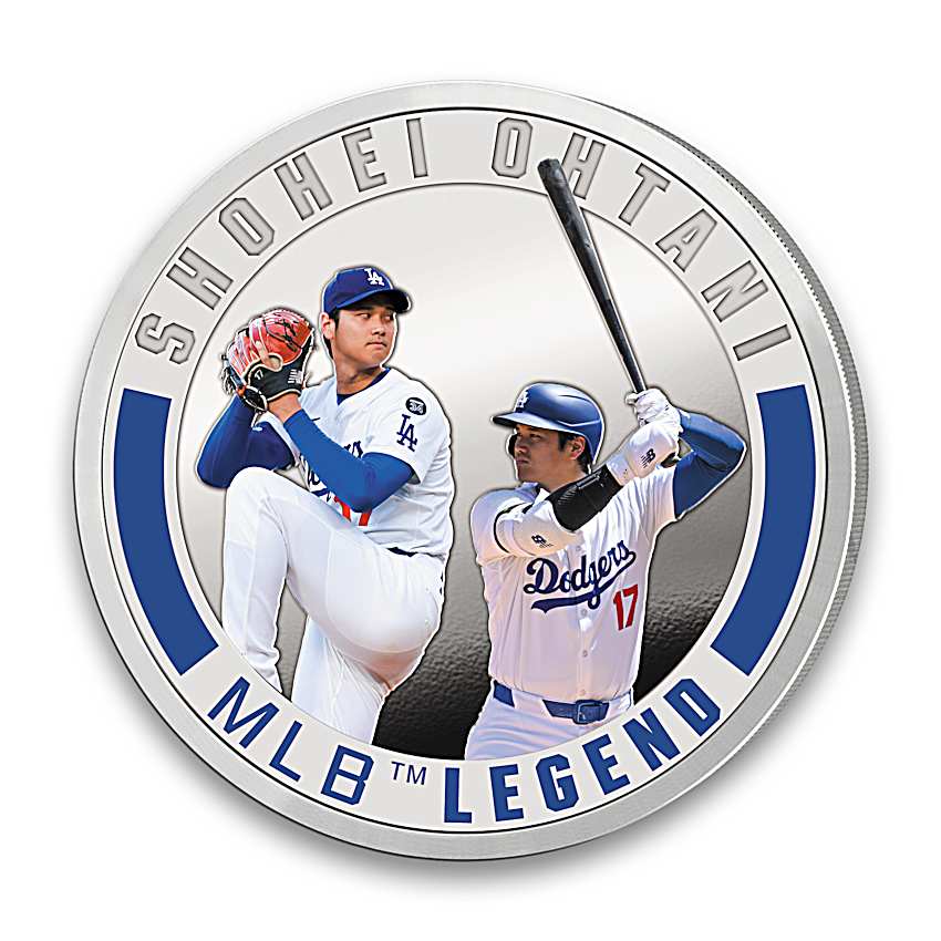 Los Angeles Dodgers 99% Silver-Plated MLB Proof Coins With Color
