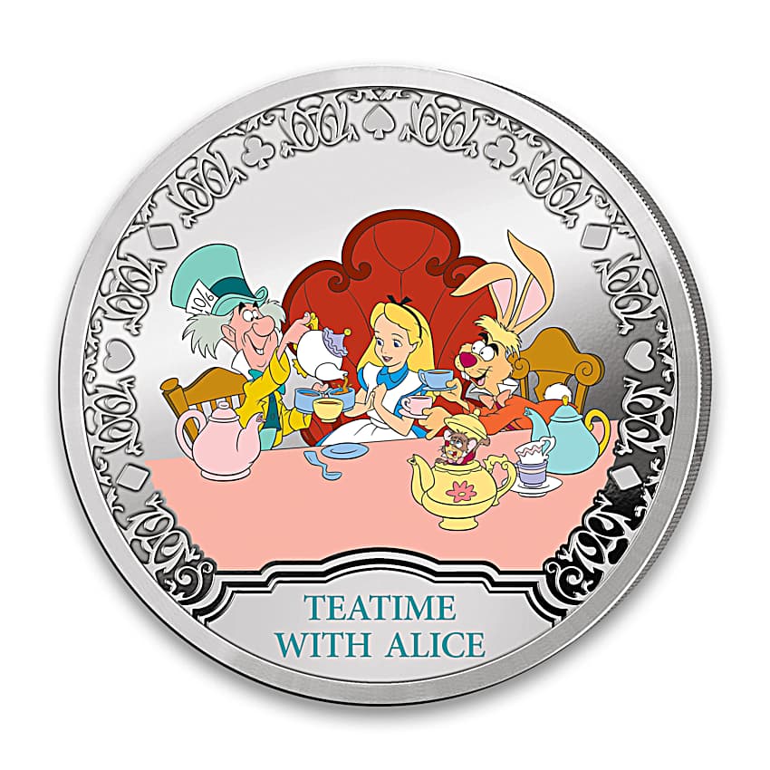 Disney Alice In Wonderland 99.9% Silver-Plated Proof Collection