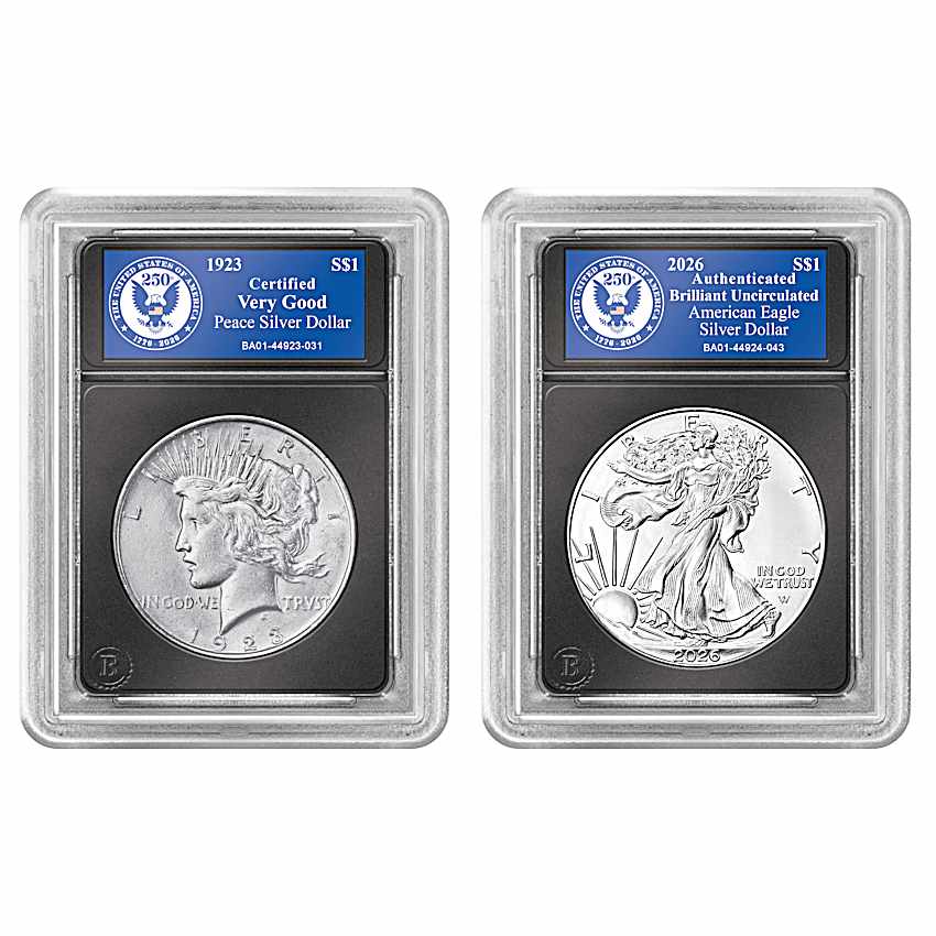 Complete Morgan And Peace Silver Dollar Coin Collection With A