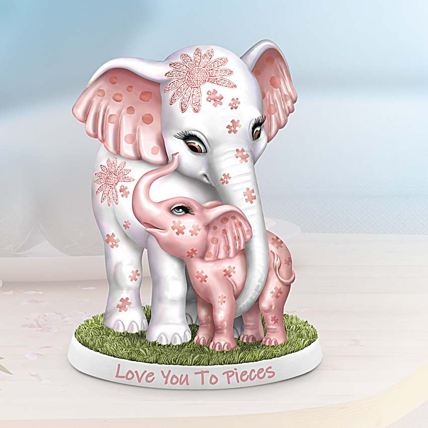 Parade Of Love Elephant Figurine Collection By Artist Blake Jensen