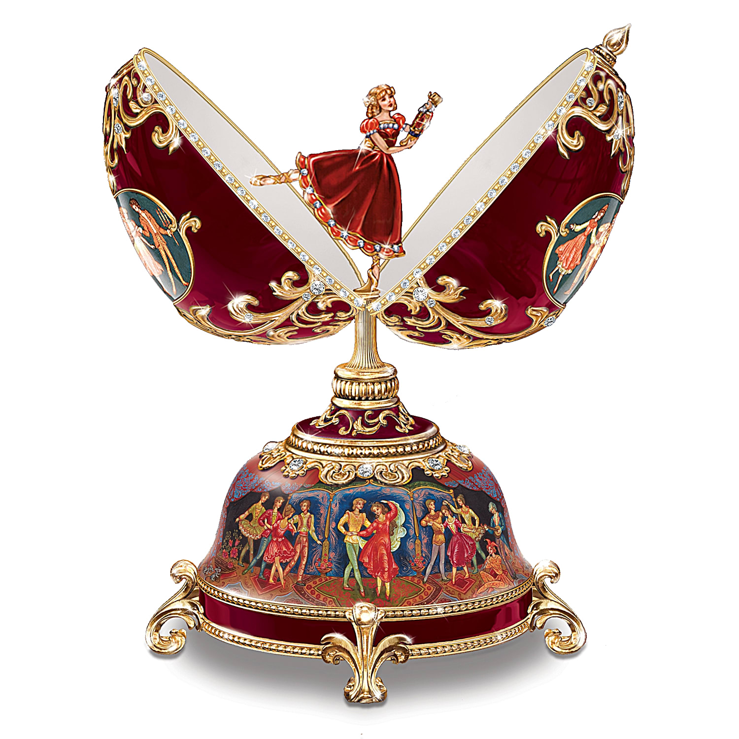 Clara And The Nutcracker Egg Music Box The Bradford Exchange