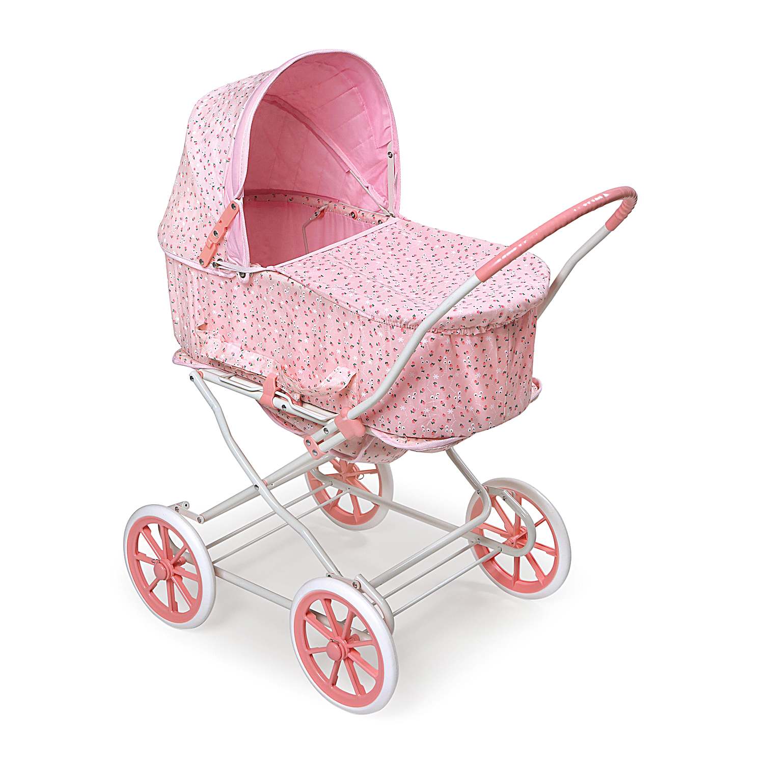 Convertible All In One Pink Pram Baby Doll Toy Stroller For