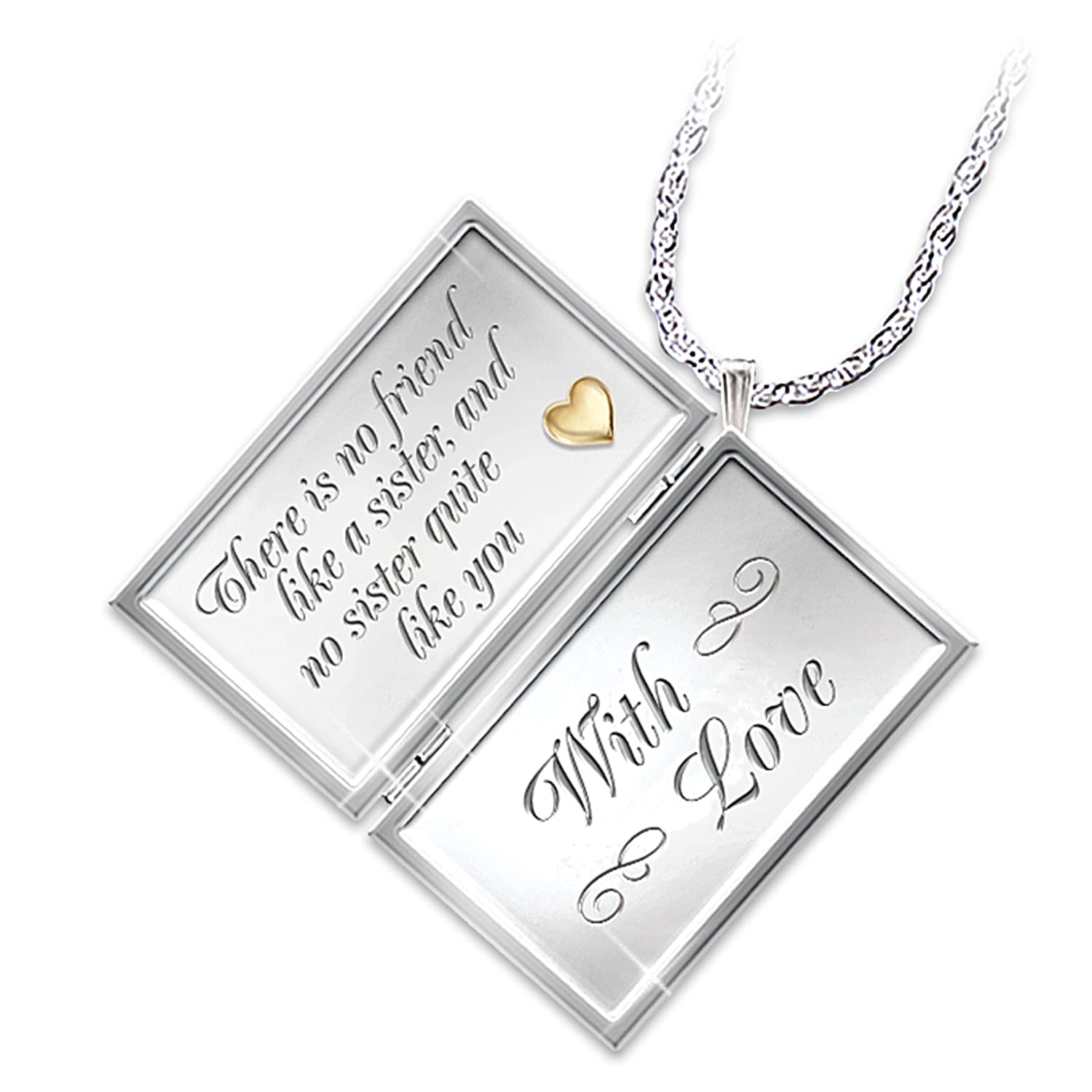 Locket necklace for sisters discount
