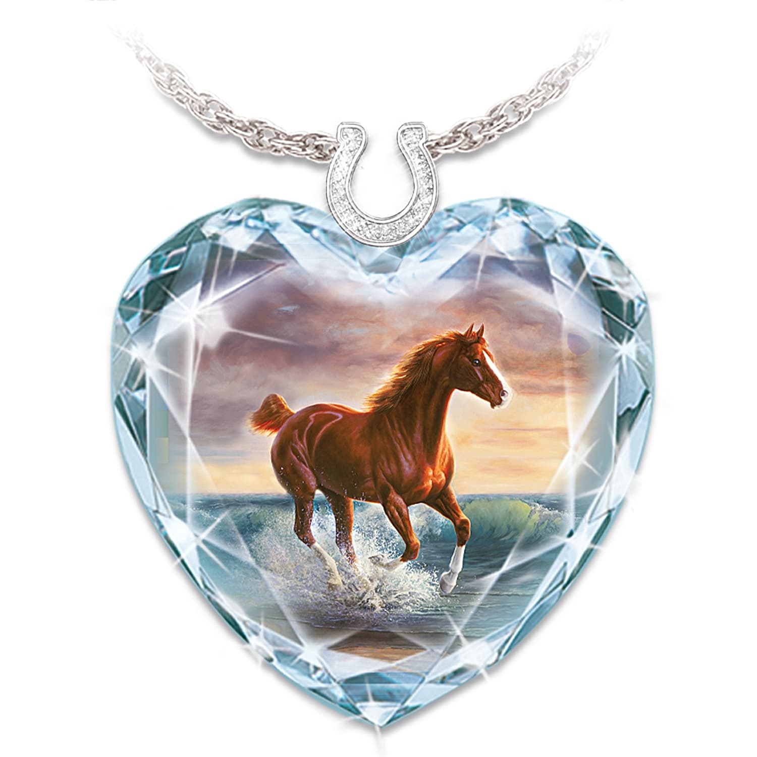 Swarovski horse necklace cheap