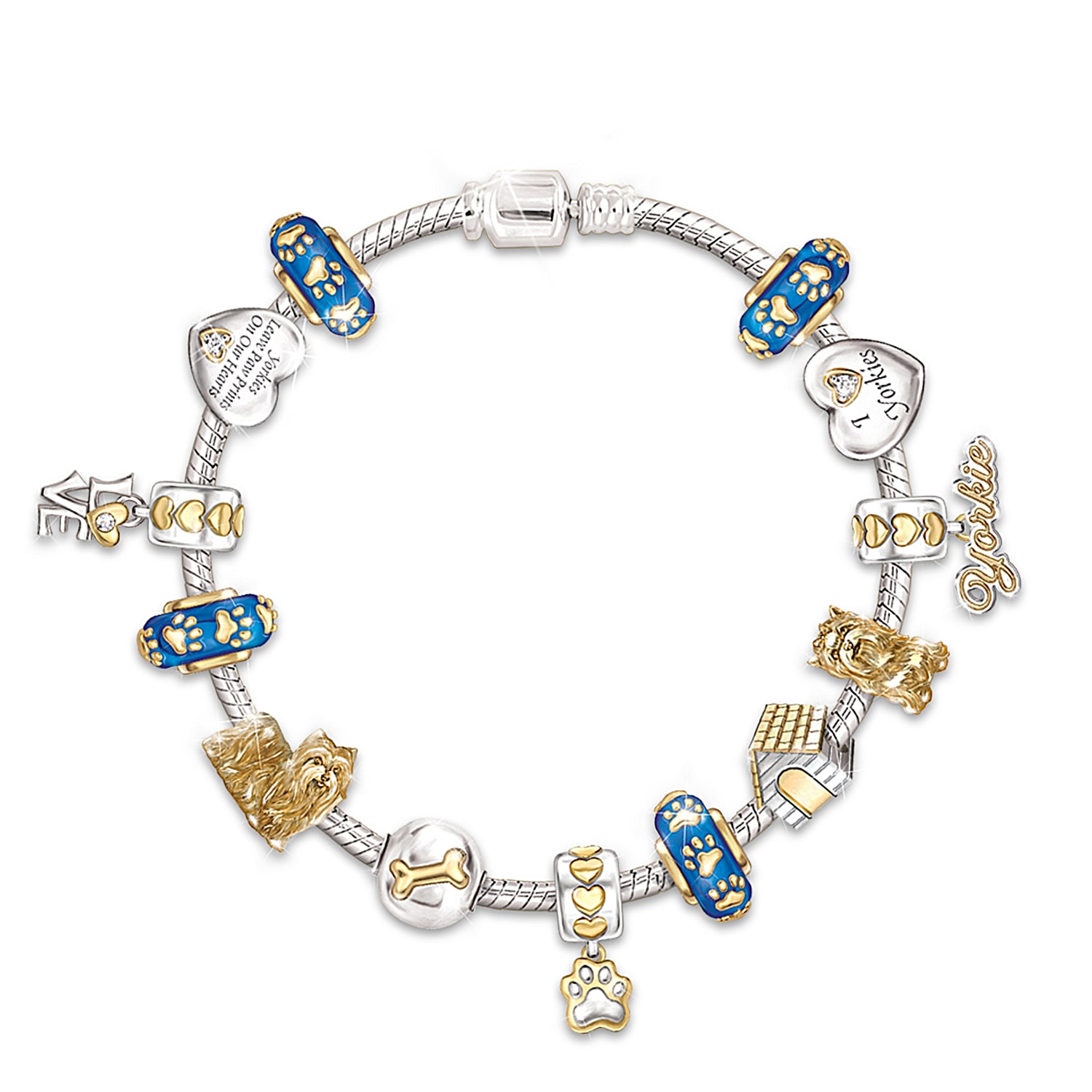 I Love My Yorkie Bracelet