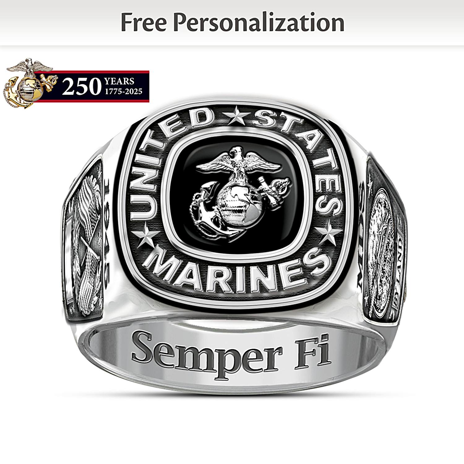 Custom marine corps rings online