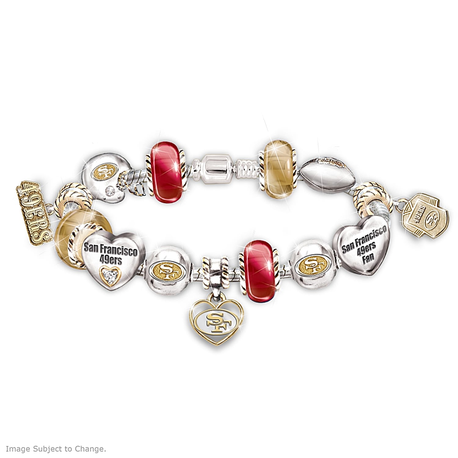 Football Mom Charm Bracelet Team Mom Gift Team Mom Bracelet Football  Bracelet Football Jewelry Team Charm Bracelet Team Gifts 