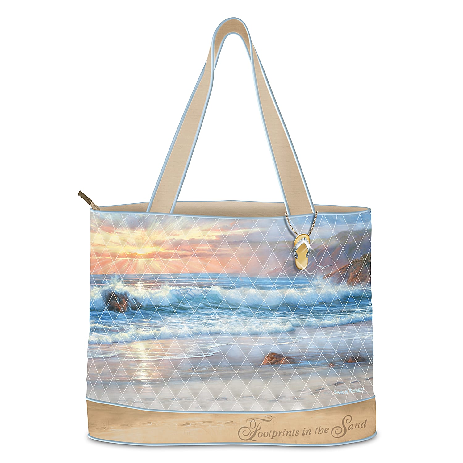 Tote Bag: Footprints In The Sand Tote Bag
