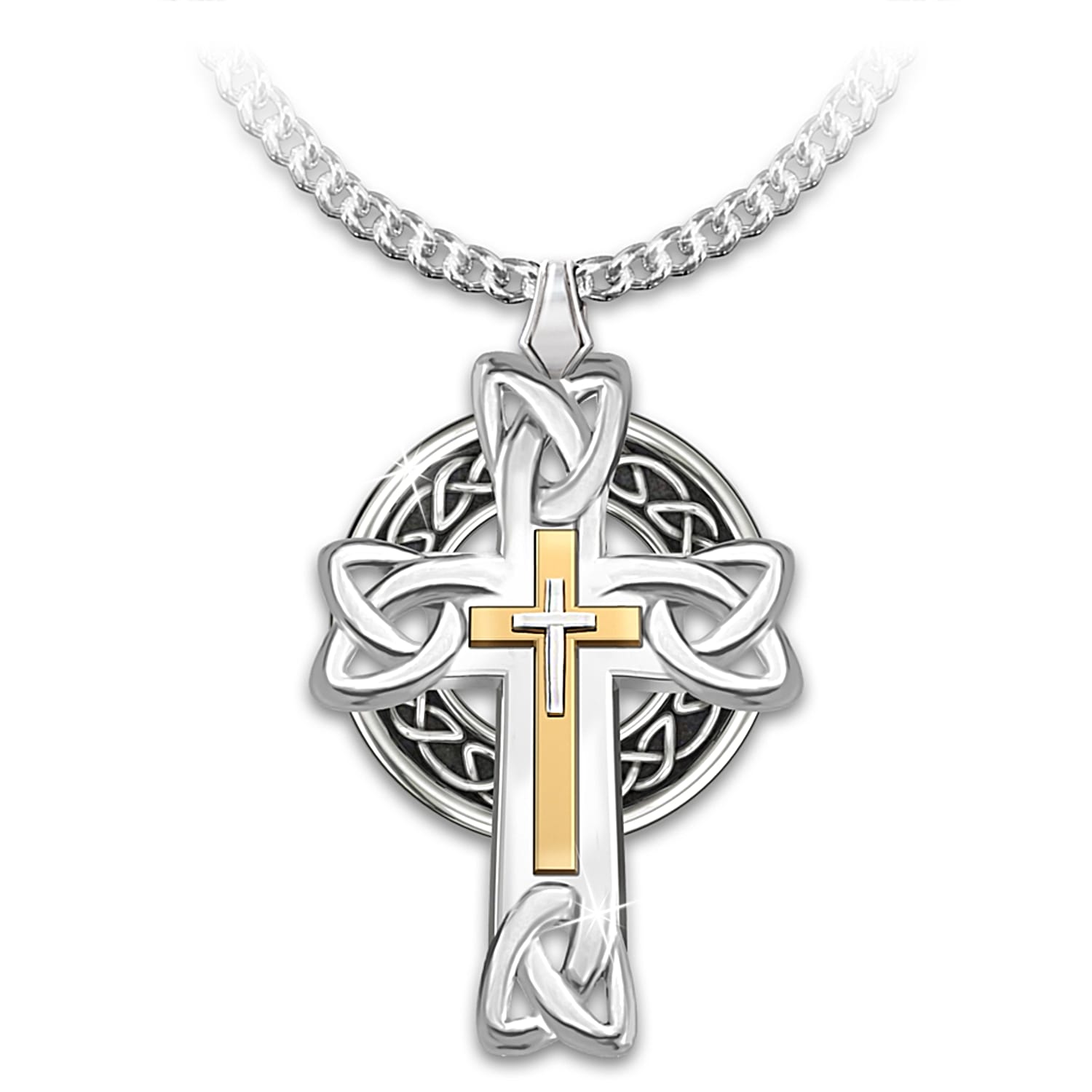 Mens celtic cross pendant deals