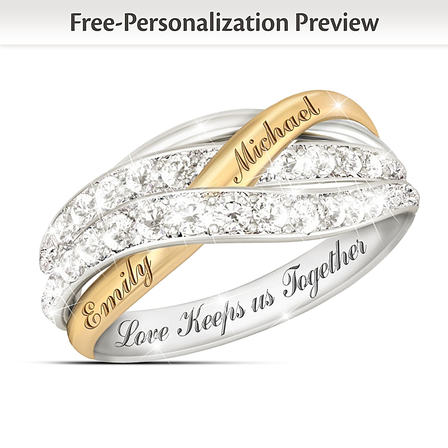 Personalised rings for women store