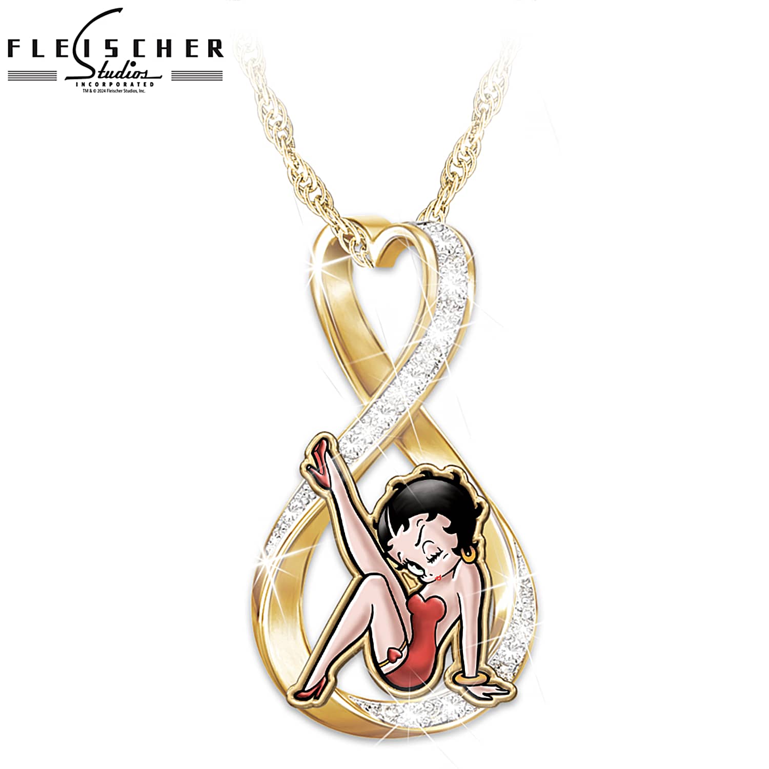 Betty boop gold necklace on sale