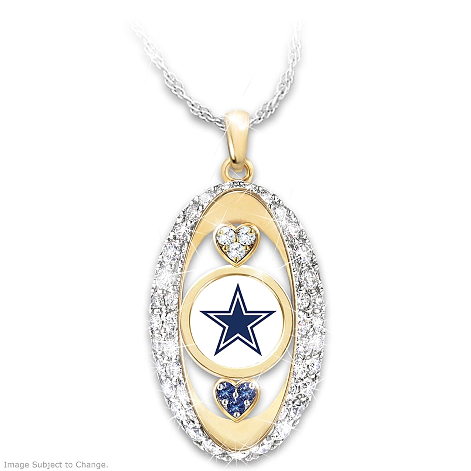 Dallas cowboys cross necklace discount