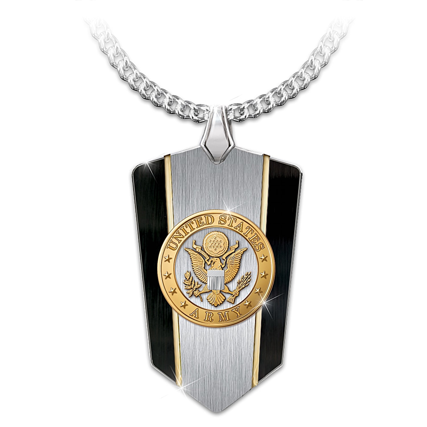U.S. Army Shield Pendant Necklace