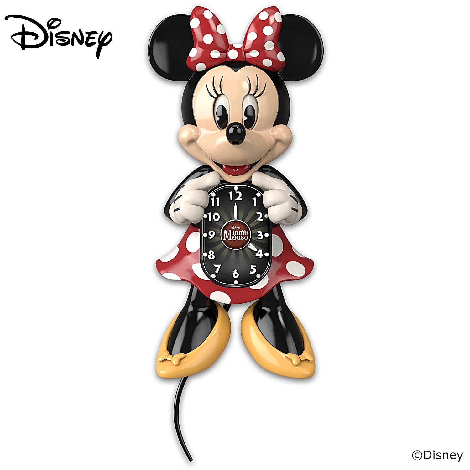 Disney Minnie Mouse Frameless Borderless Wall Clock For Gifts or