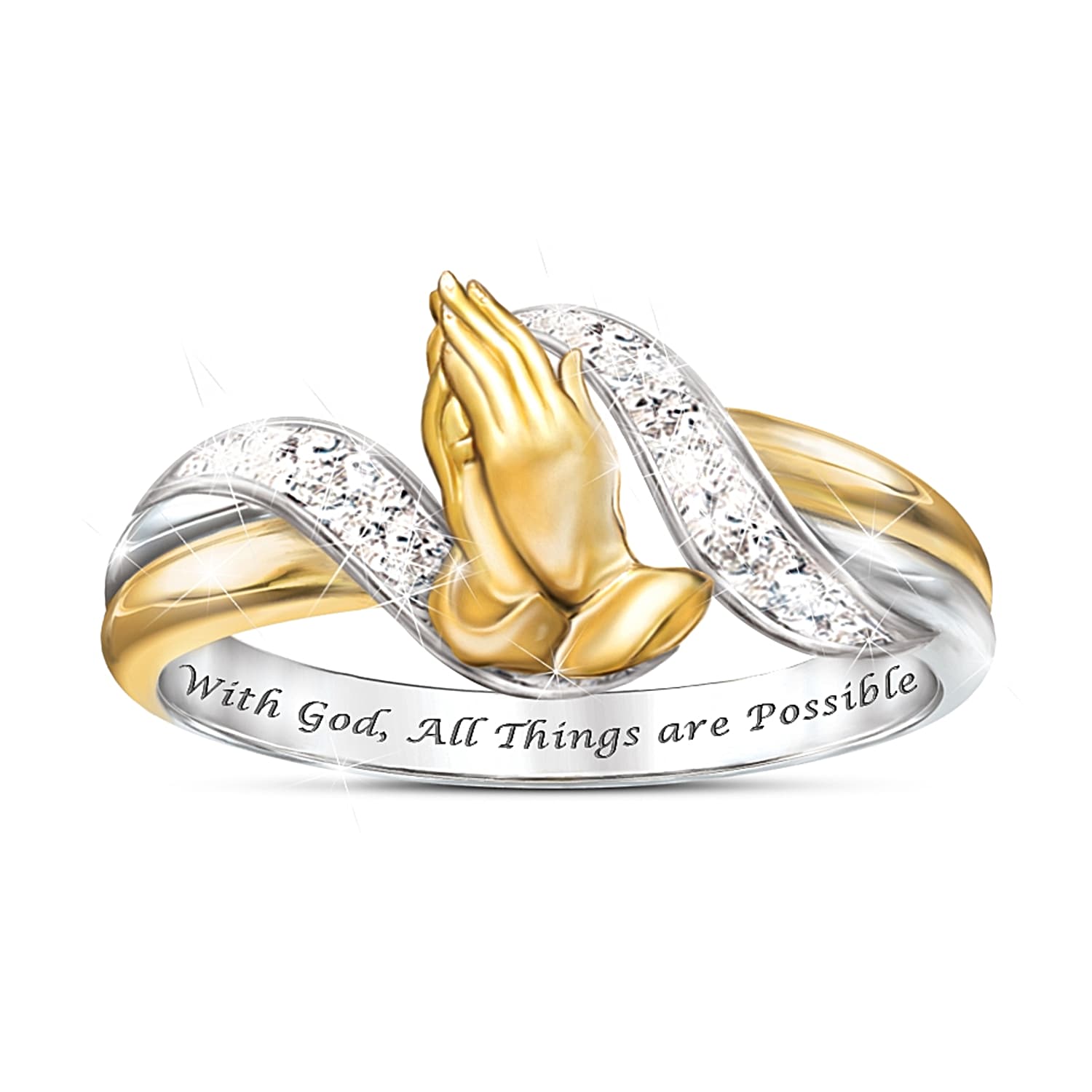Praying hands ring discount