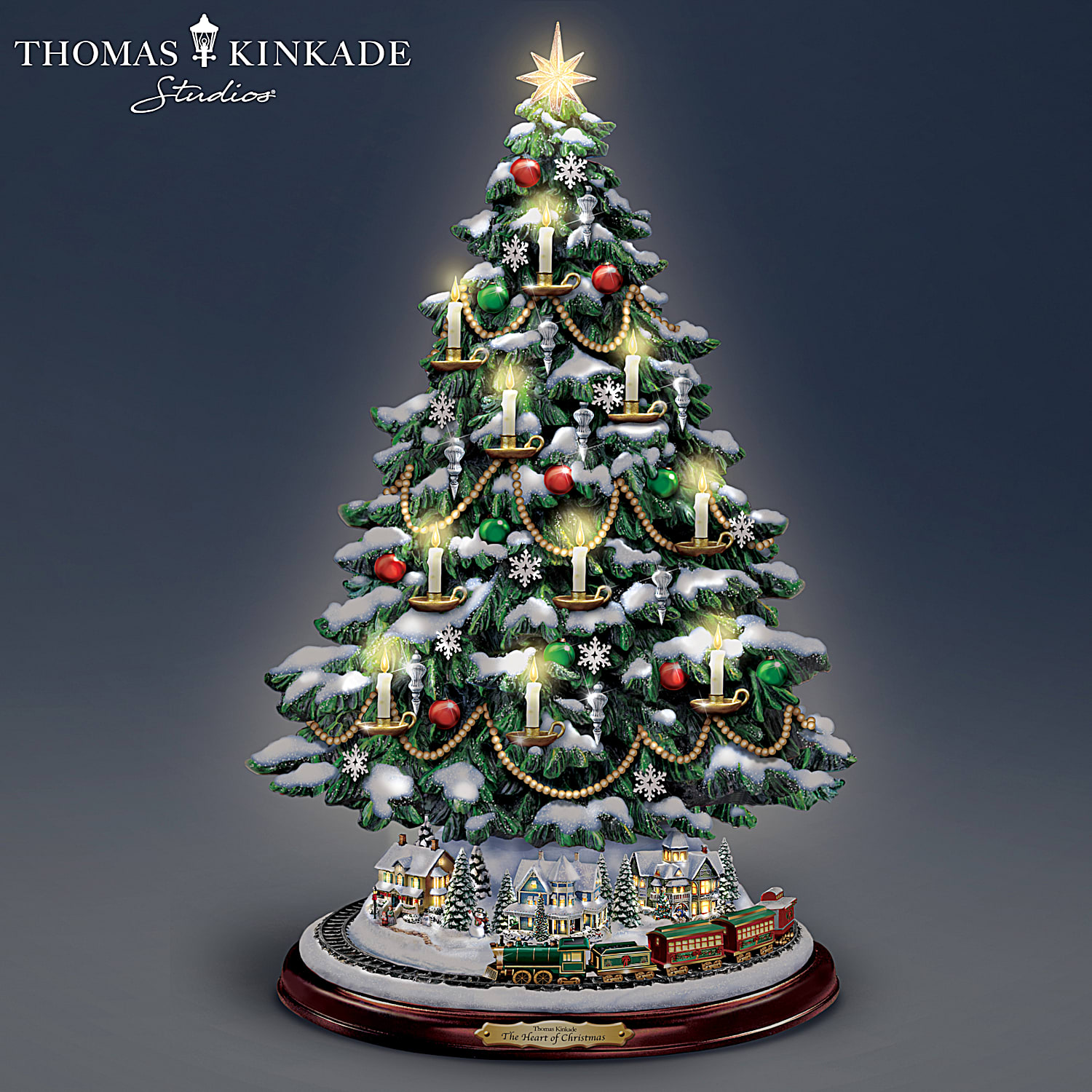 Handcrafted Thomas Kinkade The Heart Of Christmas