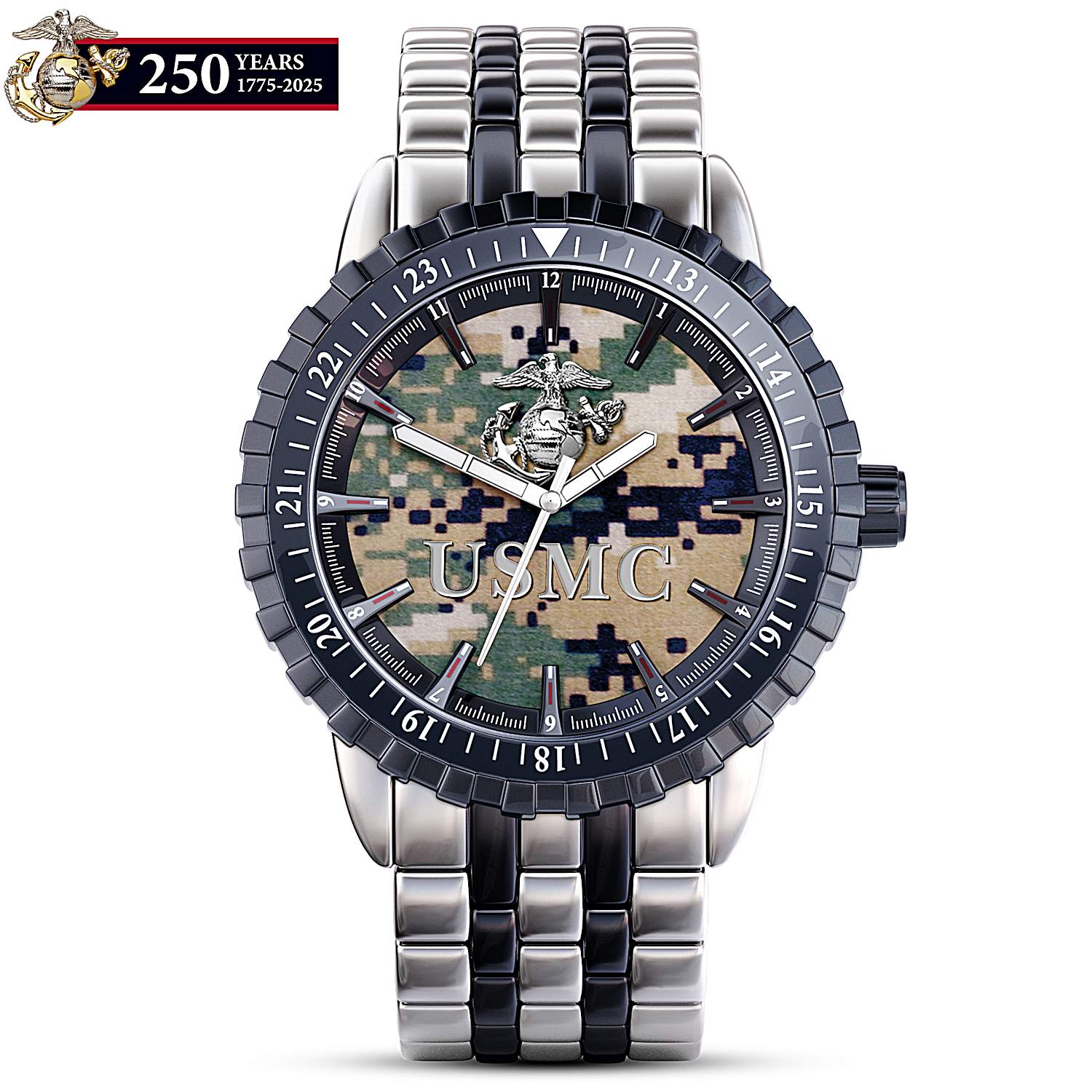 US Marine Corps Pride Mens Camo Watch