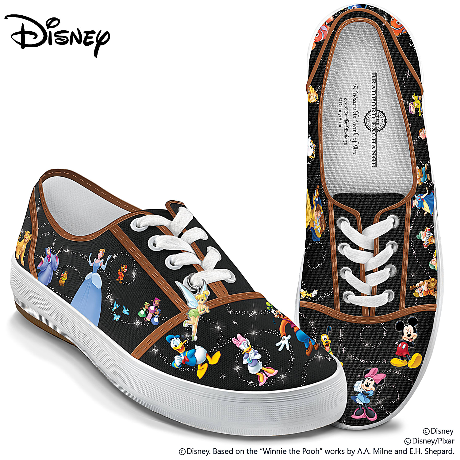 Disney Magic Characters Womens Canvas Shoes