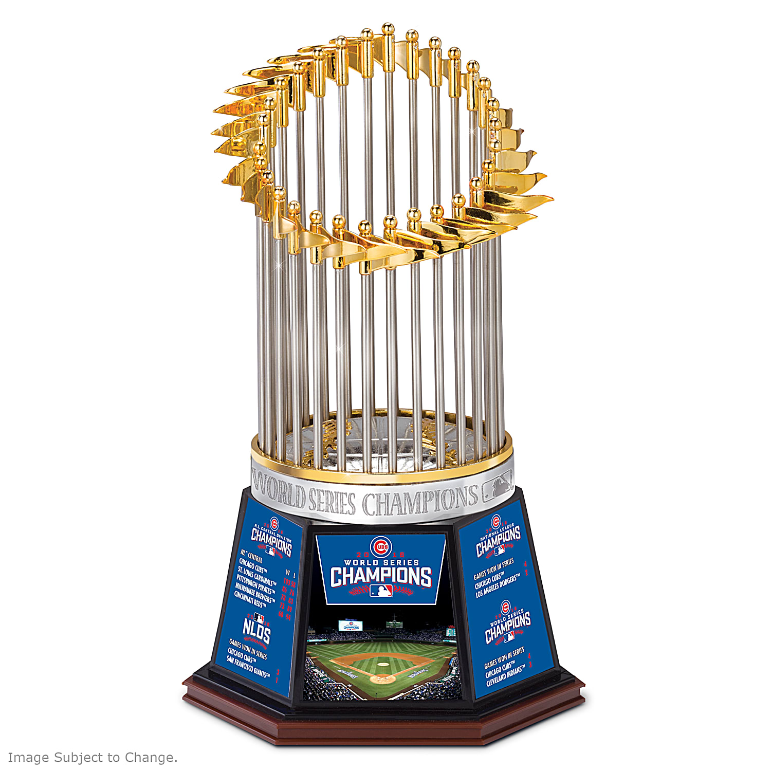 Chicago CUBS World Series Trophy Replica 2016 World Series Champions  Paperweight