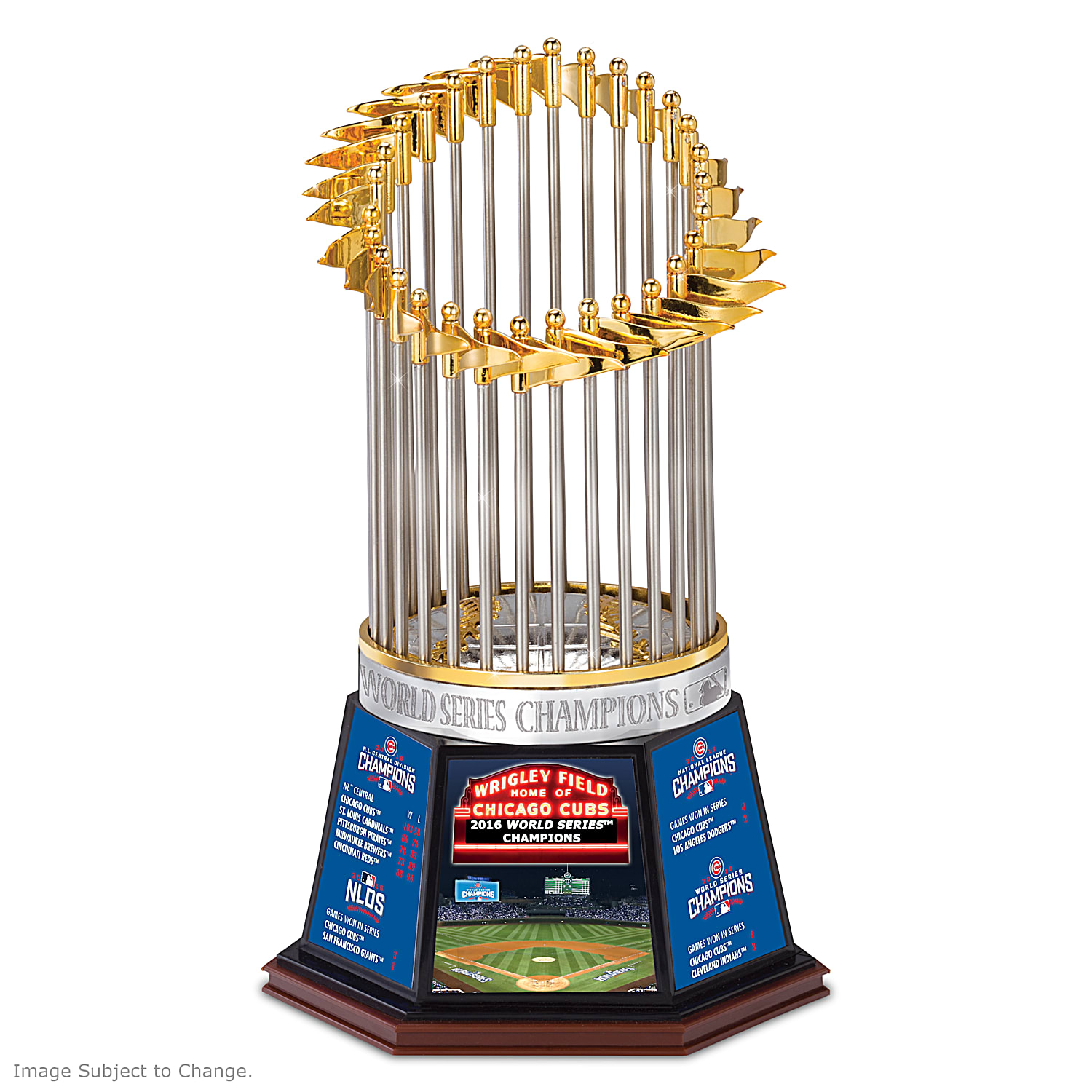 Chicago Cubs World Series trophy presentation