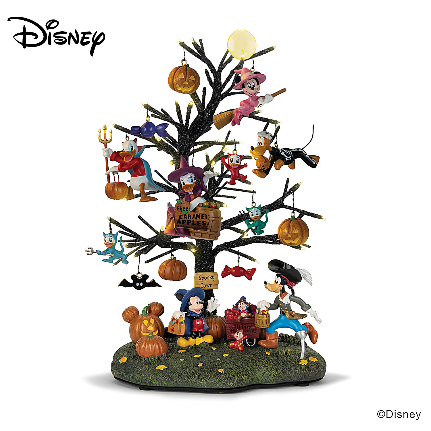 Disney Trick Or Treat Illuminated Halloween Tabletop Tree