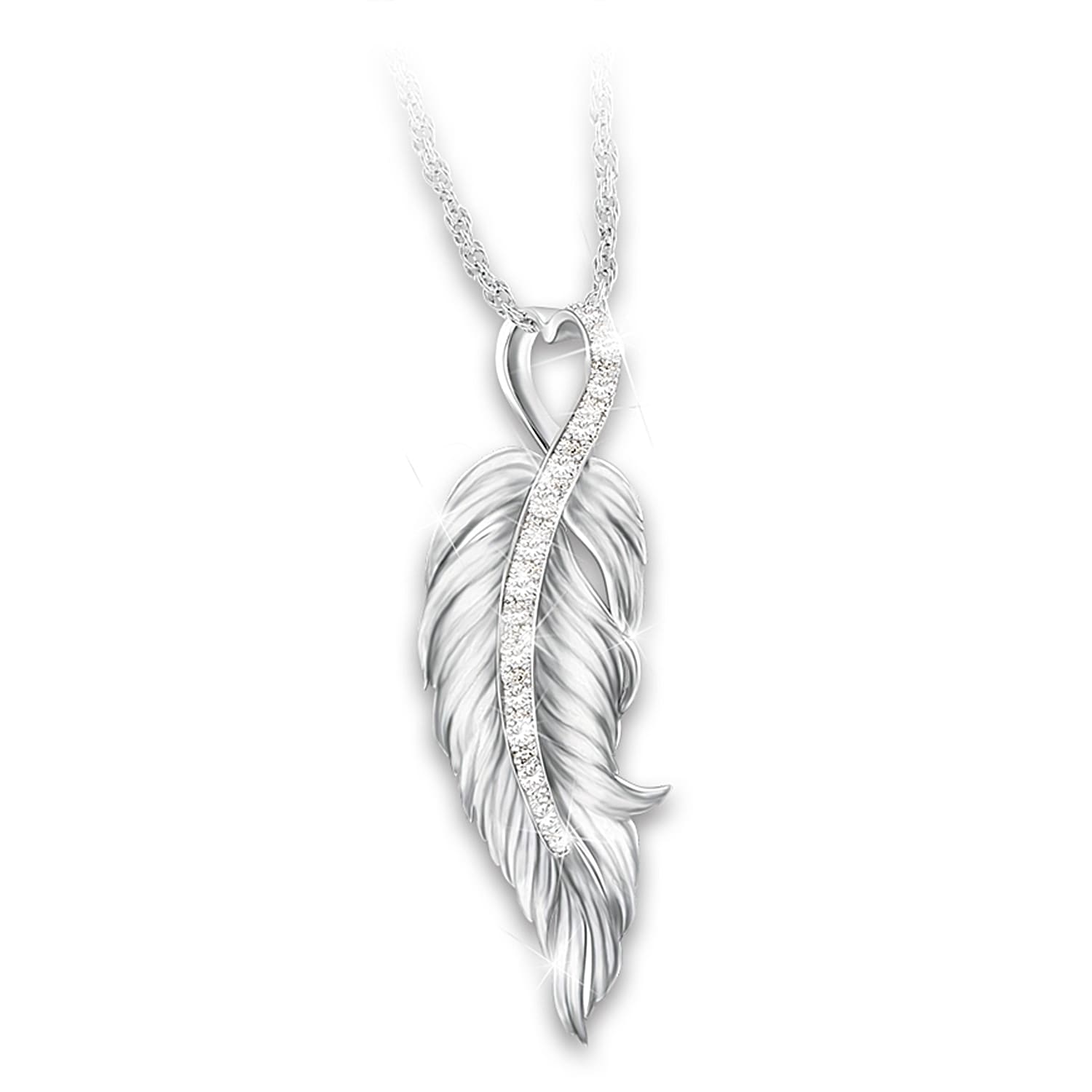 Bradford exchange feather necklace deals
