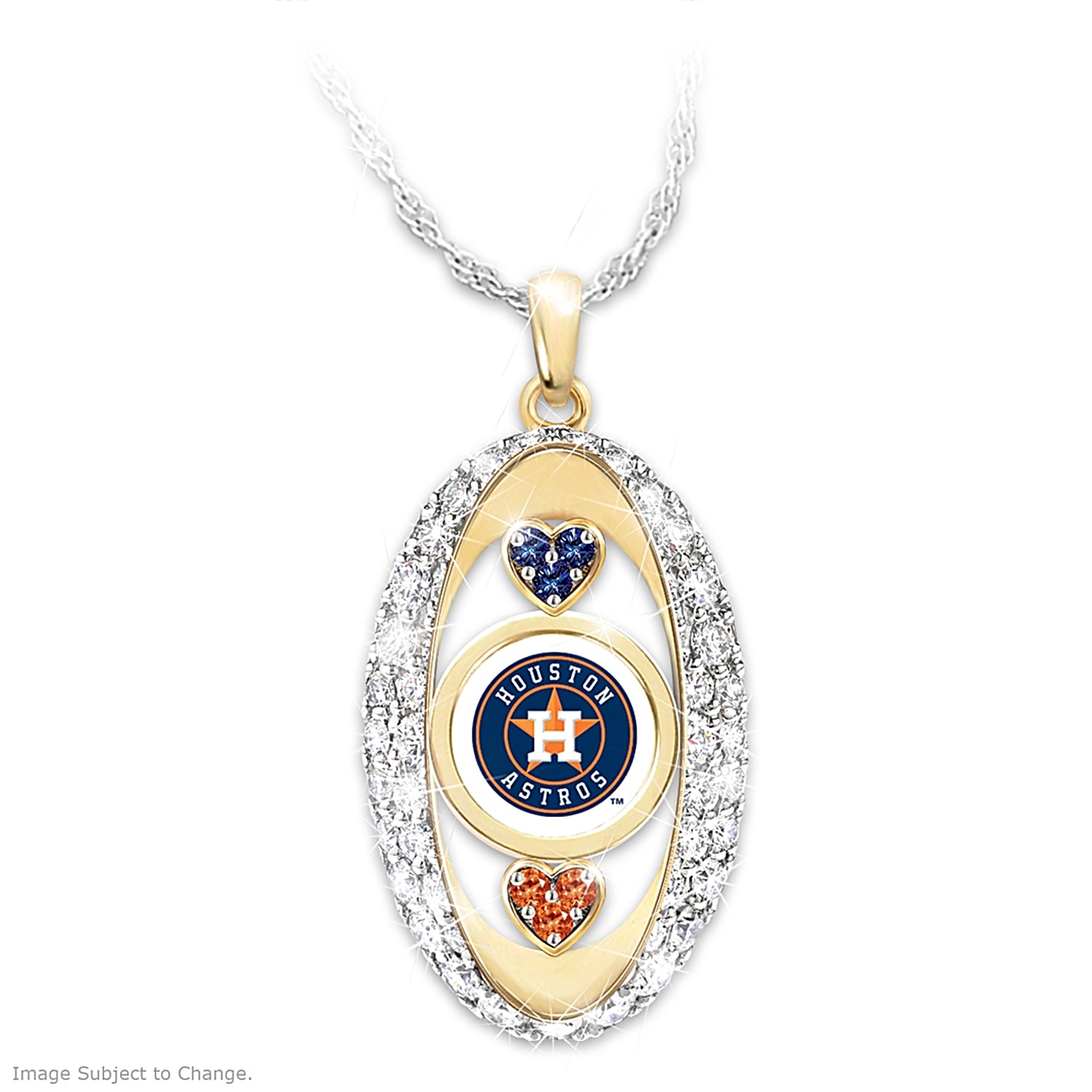 Astros black necklace on sale