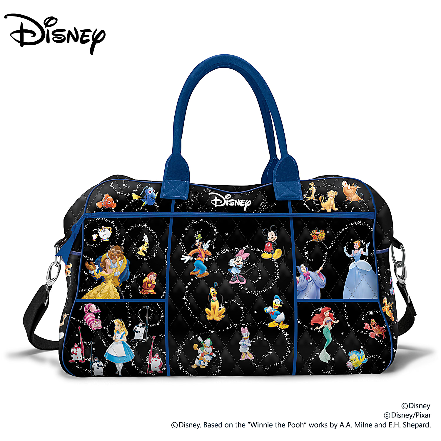 Disney Sleeping Beauty Dark Detailed Maleficent Weekender Tote Bag